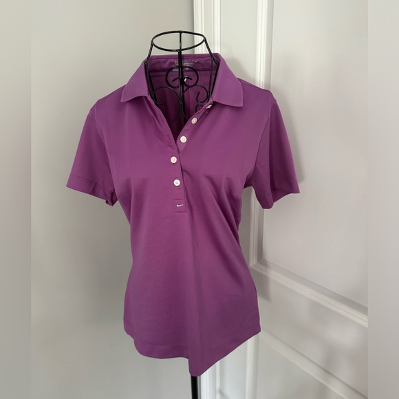 Women’s Nike Golf Tour Performance Purple Polo in Small - Picture 1 of 5